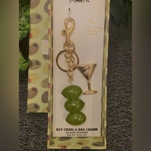 Piper•K Martini and Olives Keychain/Bag Charm • NIB